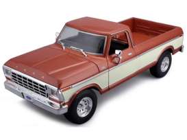 Ford  - F-150 1979 bronze/cream - 1:18 - Maisto - 31462C - mai31462C | Toms Modelautos