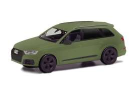 Audi  - Q7 olive green - 1:87 - Herpa - H420969-002 - herpa420969-002 | Toms Modelautos