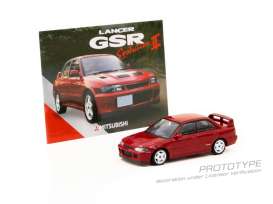 Mitsubishi  - Lancer GSR Evo II red - 1:64 - Tarmac - T64G-049-RE - TC-T64G-049-RE | Toms Modelautos