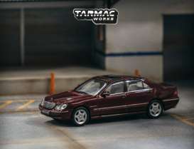 Mercedes Benz  - S 55 AMG red metallic - 1:64 - Tarmac - T64G-072-BO - TC-T64G-072-BO | Toms Modelautos