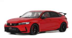 Honda  - Civic 2022 red - 1:18 - OttOmobile Miniatures - OT440 - otto440 | Toms Modelautos