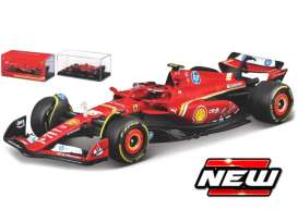Ferrari  - F1 SF24 2024 red/white/yellow - 1:43 - Bburago - 36843S - bura36843S | Toms Modelautos