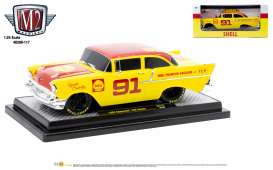 Chevrolet  - 150 Sedan 1957 yellow/red - 1:24 - M2 Machines - 40300-117A - M2-40300-117A | Toms Modelautos