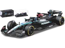 Mercedes Benz Petronas - W15 2024 turquoise/silver/black - 1:43 - Bburago - 38209R - bura38209R | Toms Modelautos