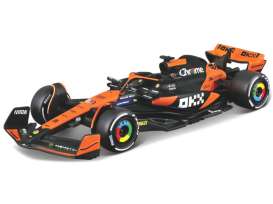 McLaren  - MCL38 2024 orange/black - 1:43 - Bburago - 38214P - bura38214P | Toms Modelautos