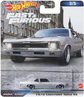 Chevrolet  - Nova 1970 silver - 1:64 - Hotwheels - HNW54 - hwmvHNW54 | Toms Modelautos