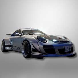 Porsche  - RWB ABU 2024 silver - 1:18 - GT Spirit - GT483 - GT483 | Toms Modelautos