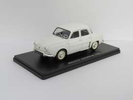 Renault  - 1961 White - 1:24 - Magazine Models - 24renaultdauphine - mag24renDauphinew | Toms Modelautos