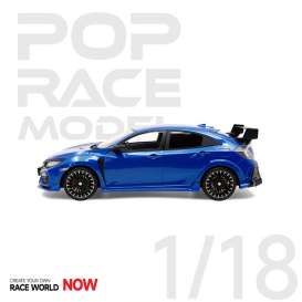 Mugen Honda - Civic Blue - 1:18 - Pop Race Limited - PR18-FK8M-BL01 - PR18-FK8M-BL01 | Toms Modelautos