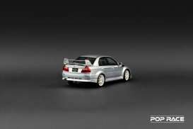 Mitsubishi  - Evo Silver - 1:18 - Pop Race Limited - PR18-EVO65-SL - PR18-EVO65-SL | Toms Modelautos