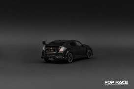 Mugen Honda - Civic Black - 1:18 - Pop Race Limited - PR18-FK8M-BLK - PR18-FK8M-BLK | Toms Modelautos