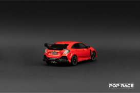 Mugen Honda - Civic Red - 1:18 - Pop Race Limited - PR18-FK8M-RED - PR18-FK8M-RED | Toms Modelautos
