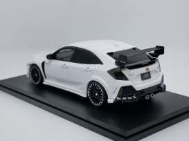 Mugen Honda - Civic White - 1:18 - Pop Race Limited - PR18-FK8M-WHT - PR18-FK8M-WHT | Toms Modelautos