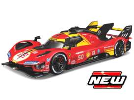 Ferrari  - 499P 2024 red/yellow/black - 1:24 - Bburago - 26312 - bura26312 | Toms Modelautos