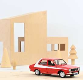 Renault  - 12  1975 red/white - 1:18 - Norev - 185249 - nor185249 | Toms Modelautos