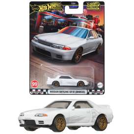 Nissan  - Skyline GT-R (BNR32) white - 1:64 - Hotwheels - HRT74 - hwmvHRT74 | Toms Modelautos