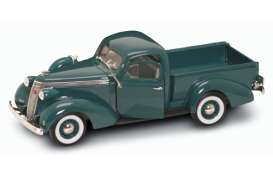 Studebaker  - 1937 dark green - 1:18 - Lucky Diecast - 92458gn - ldc92458gn | Toms Modelautos