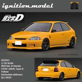 Honda  - Civic (EK9) yellow - 1:18 - Ignition - IG3541 - IG3541 | Toms Modelautos