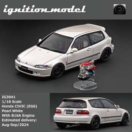 Honda  - Civic (EG6) white - 1:18 - Ignition - IG3041 - IG3041 | Toms Modelautos