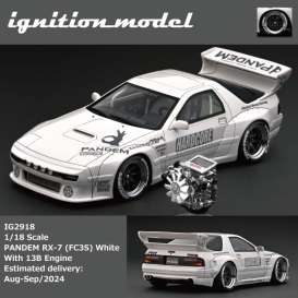 Mazda  - Pandem RX-7  white - 1:18 - Ignition - IG2918 - IG2918 | Toms Modelautos