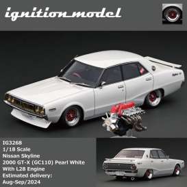 Nissan  - Skyline 2000 GT-X white - 1:18 - Ignition - IG3268 - IG3268 | Toms Modelautos