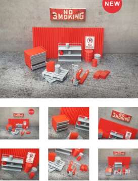 diorama  - red/grey - 1:24 - Dioramatoys - DT30058 | Toms Modelautos