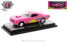 Ford  - Mustang Fastback 2+2 1966 pink - 1:24 - M2 Machines - 40300-121B - M2-40300-121B | Toms Modelautos