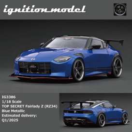 Nissan  - TOP SECRET Fairlady Z (RZ34)  blue - 1:18 - Ignition - IG3386 - IG3386 | Toms Modelautos