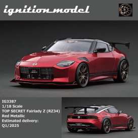 Nissan  - TOP SECRET Fairlady Z (RZ34)  red - 1:18 - Ignition - IG3387 - IG3387 | Toms Modelautos