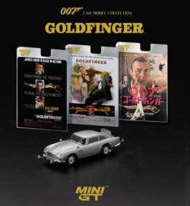 Aston Martin  - DB5 1965 silver - 1:64 - Mini GT - 00900-007F - MGT00900-007F | Toms Modelautos