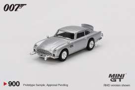 Aston Martin  - DB5 1965 silver - 1:64 - Mini GT - 00900-007J - MGT00900-007J | Toms Modelautos