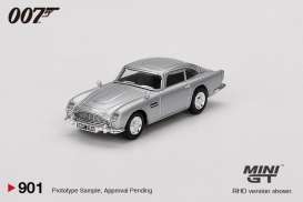 Aston Martin  - DB5 1965 silver - 1:64 - Mini GT - 00901-007S - MGT00901-007S | Toms Modelautos