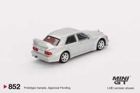 Mercedes Benz  - 190E 1989 silver - 1:64 - Mini GT - 00852-L - MGT00852lhd | Toms Modelautos