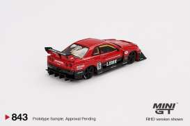 Nissan  - Skyline 2024 red/black - 1:64 - Mini GT - 00843-R - MGT00843rhd | Toms Modelautos
