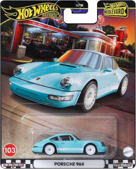 Porsche  - 964 turquoise - 1:64 - Hotwheels - HRT73 - hwmvHRT73 | Toms Modelautos