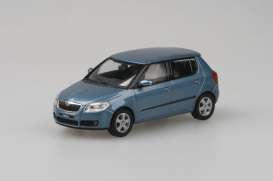 Skoda  - Fabia II 2006 satin grey metallic - 1:43 - Abrex - 143AB-008CE - ab143AB-008CE | Toms Modelautos