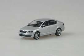 Skoda  - Octavia III 2012 silver metallic - 1:43 - Abrex - 143AB-026AB - ab143AB-026AB | Tom's Modelauto's