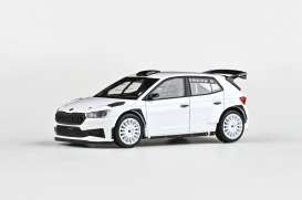 Skoda  - Fabia IV RS 2022 white - 1:43 - Abrex - 143XAB-607E - ab143XAB-607E | Toms Modelautos
