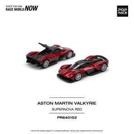 Aston Martin  - Valkyrie red - 1:64 - Pop Race Limited - PR640152 - PR640152 | Toms Modelautos