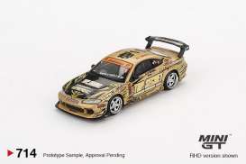 Nissan  - Silvia (S15) 1999 brown-gold - 1:64 - Mini GT - 00714-BL - MGT00714-BLrhd | Toms Modelautos