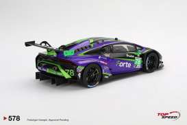 Lamborghini  - Huracan GT3 Evo2 2024 green/purple/black - 1:18 - Top Speed - TS0578 - TS0578 | Toms Modelautos