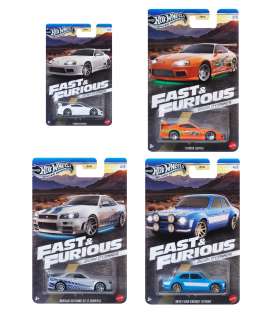 Assortment/ Mix  - F&F Street Racing various - 1:64 - Hotwheels - HNR88 - hwmvHNR88-979H | Toms Modelautos
