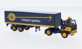 Volvo  - F 89 Koffer-SZ blue/yellow - 1:87 - Brekina - BRE85675 - brek85675 | Toms Modelautos