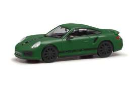 Porsche  - 911 green - 1:87 - Herpa - H420358 - herpa420358 | Toms Modelautos