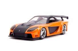 Mazda  - RX7 orange/black - 1:32 - Jada Toys - 30736 - jada30736 | Toms Modelautos