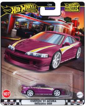 Acura  - Integra GSR 2001 purple - 1:64 - Hotwheels - HRT77 - hwmvHRT77 | Toms Modelautos