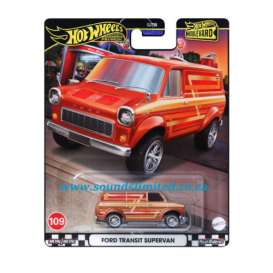 Ford  - Transit Supervan orange/red - 1:64 - Hotwheels - HRT76 - hwmvHRT76 | Toms Modelautos