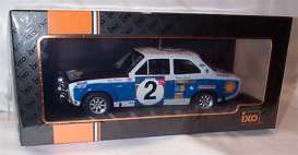 Ford  - Escort 1973 white/blue - 1:18 - Ixo America - rmc075A - ixo18rmc075A | Toms Modelautos