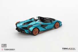 Lamborghini  - Sian Roadster 2019 blue - 1:43 - TrueScale - TSM430831 - TSM430831 | Toms Modelautos