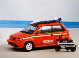 Honda  - City Turbo II orange - 1:64 - Inno Models - IN64-CITYII-IFO - in64-CityII-IFO | Toms Modelautos